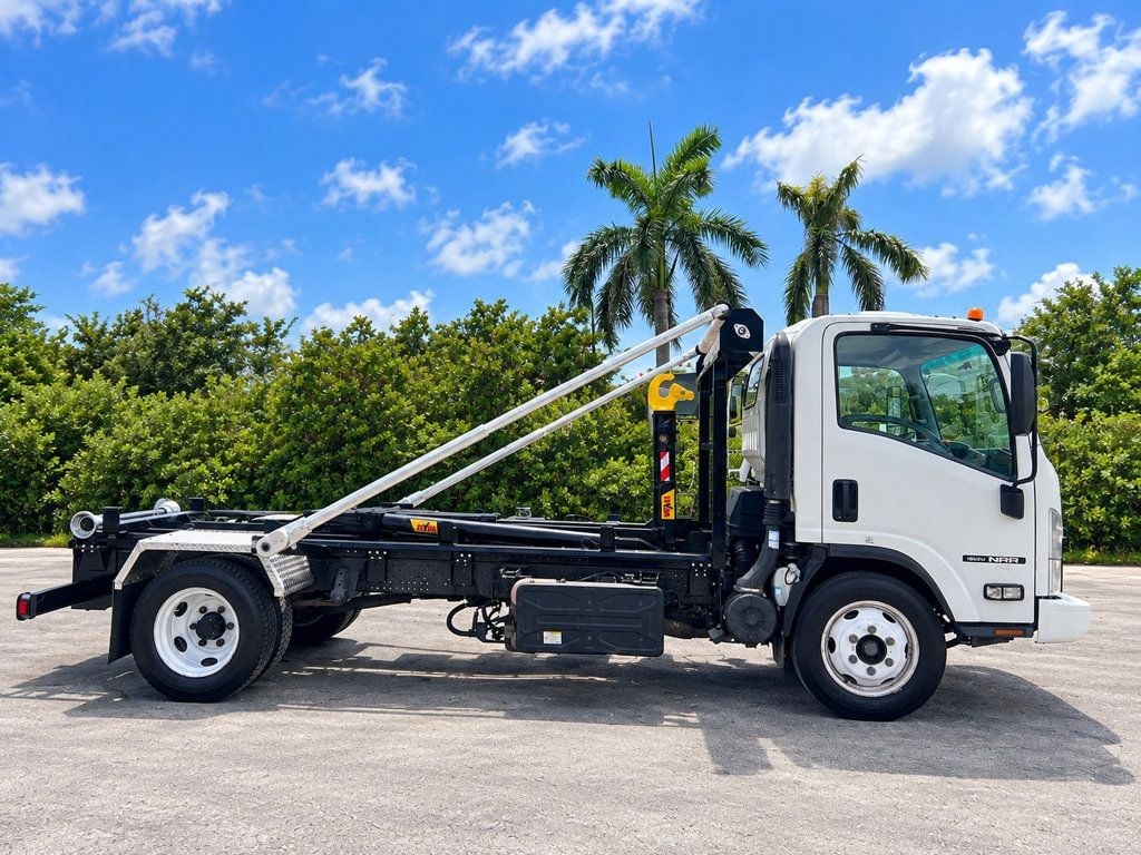 2021 Isuzu NRR w/ Hyva 13K Hooklift Rolloff Trash Container Truck